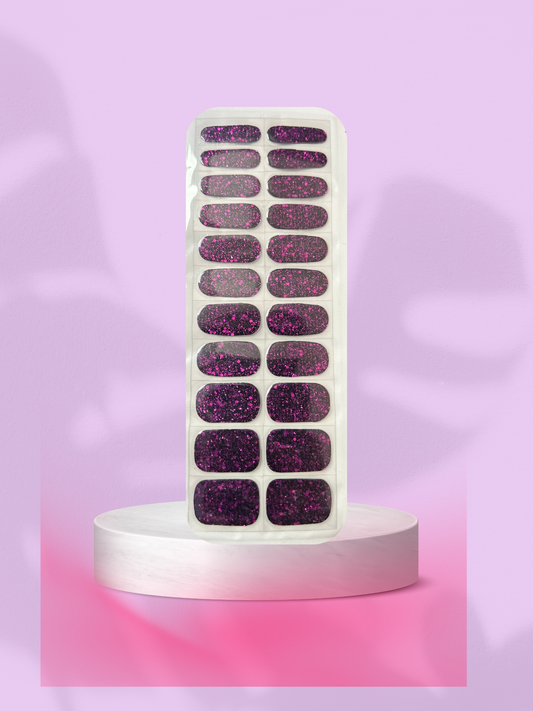 GEL Nagelfolien /lila glitzer